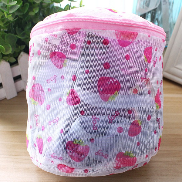Printed folding bra /underwear washing bag