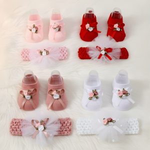 Socks Shoe with 2 Headband