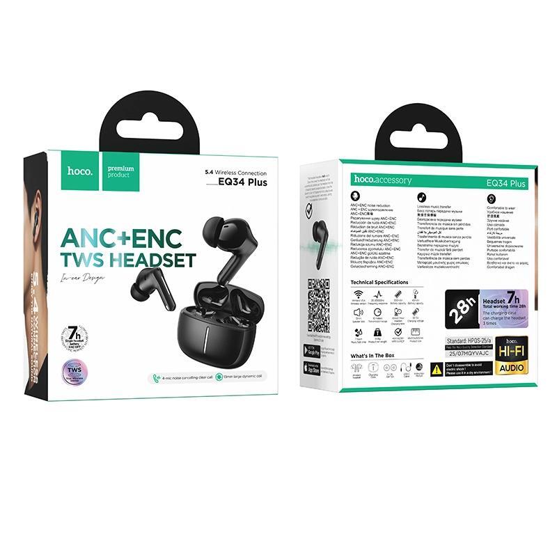 HOCO EQ34 Plus ANC + ENC TWS Headset. - Image 4
