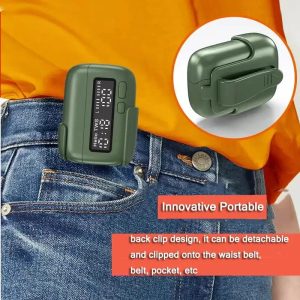 Portable Wireless earbuds with Digital Display Clock