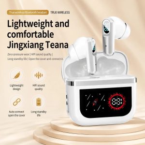 A11Pro In-Ear TWS Earbuds Wireless Headset Full Color LED Battery Display Noise-Canceling Microphone HiFi Sound