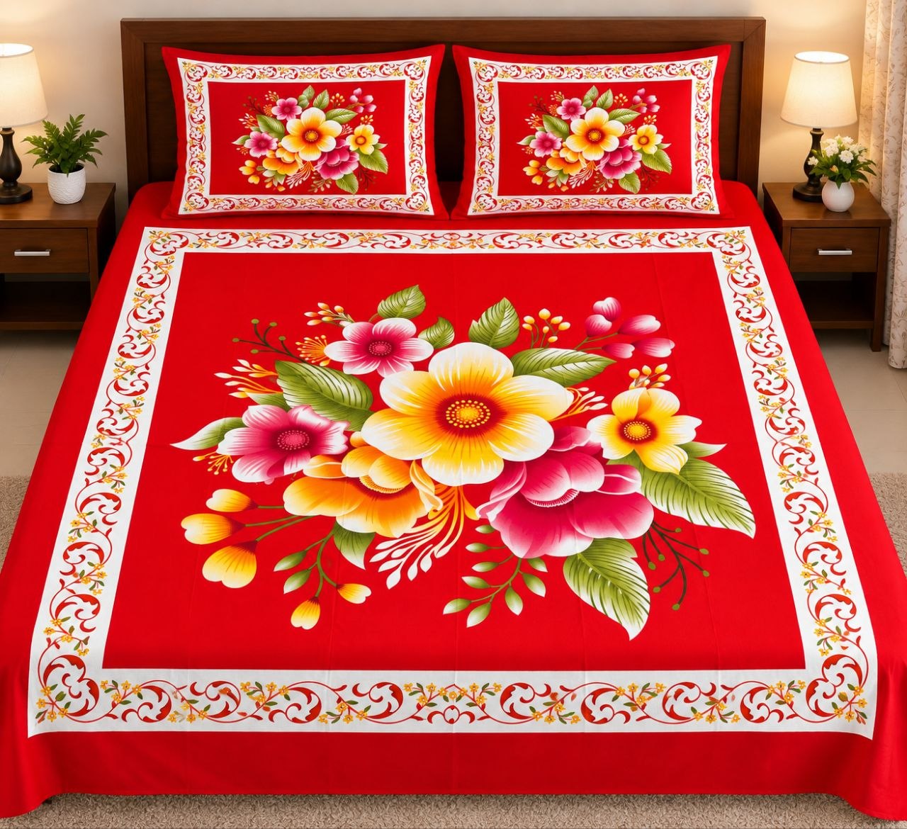 ১ফুলের বিছানার চাদর - Image 20